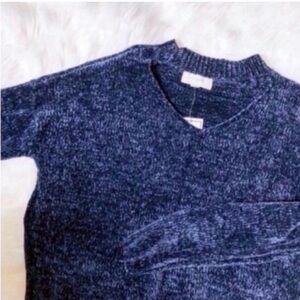 Navy Blue Soft & Cozy Cutout Sweater
